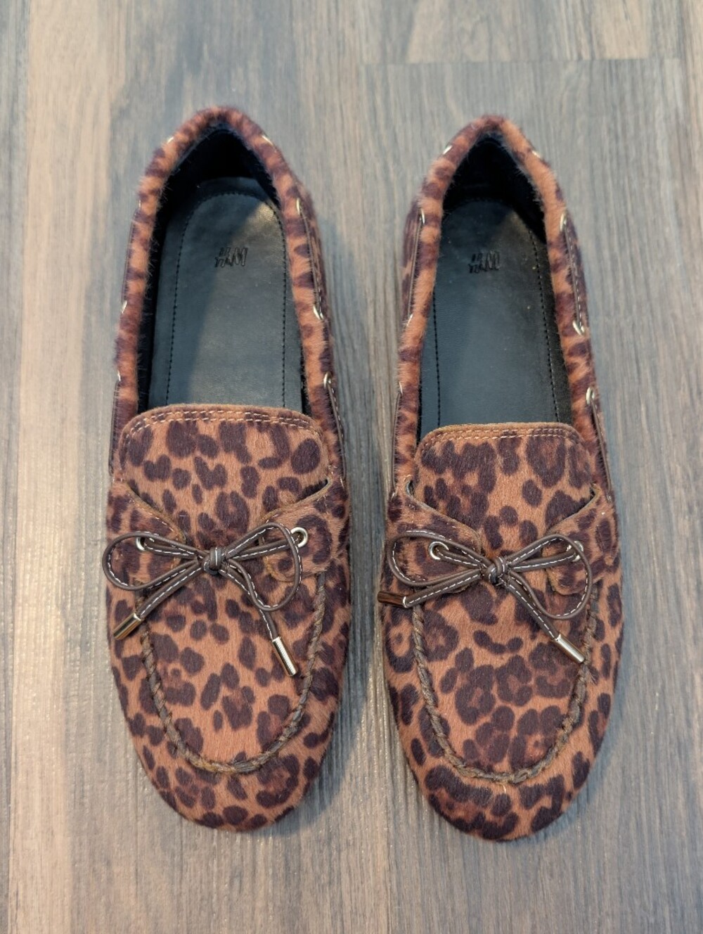 H&M Leopard Loafers